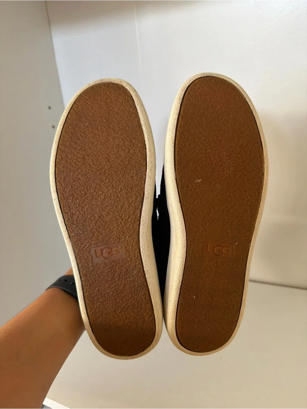 UGG Women’s Black Suede Slip-On Sneakers Size US 6